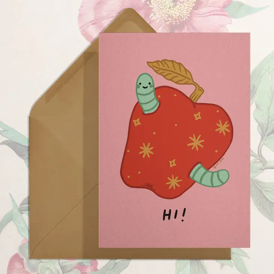 Hi (Worm) Card