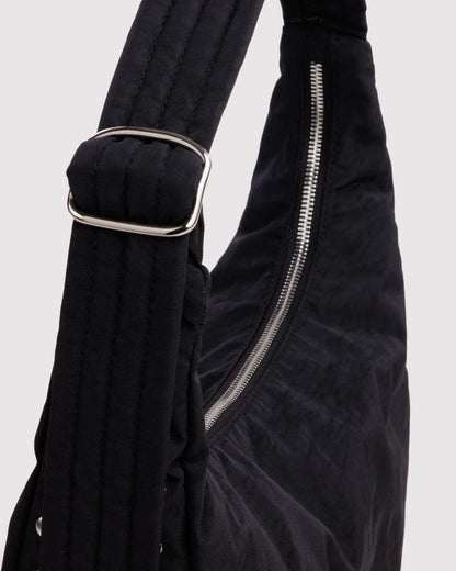 BAGGU Nylon Shoulder Bag Studs folded flat view - PABOOM