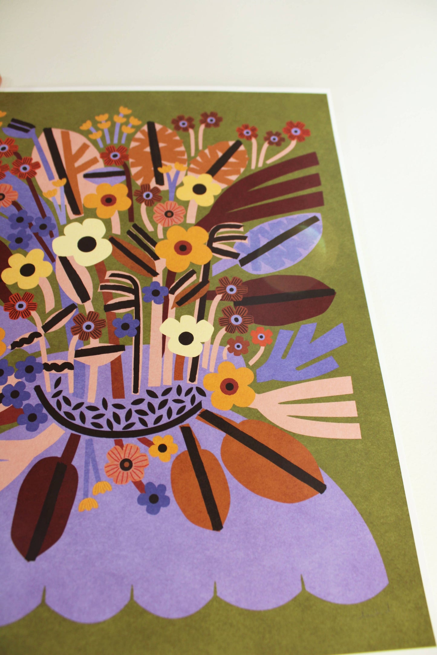 April archival print by Leah Duncan, detail view 2 — PABOOM