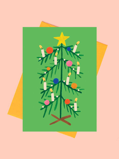 Christmas Green Tree Card