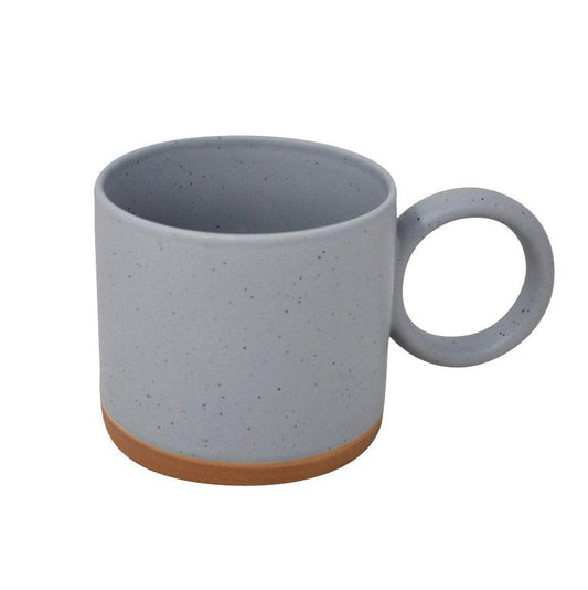 Round Mug with Handle Blue