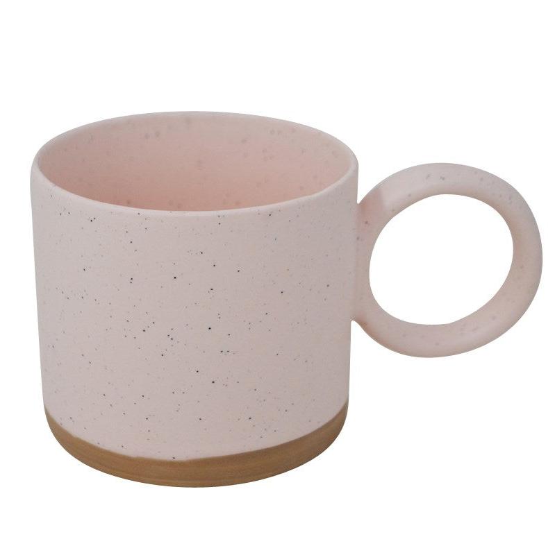 Round Mug with Handle Pink