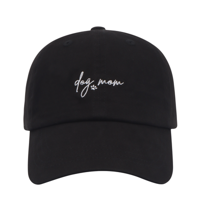 Dog Mom Paw Love Baseball Cap - Black