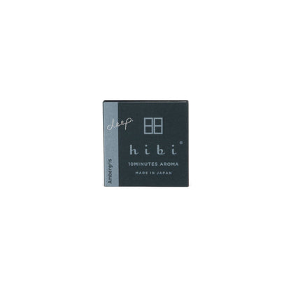Hibi Ambergris incense matches box detail - PABOOM