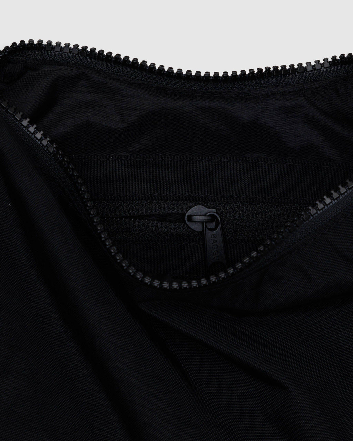 BAGGU Small Nylon Crescent Bag - Black