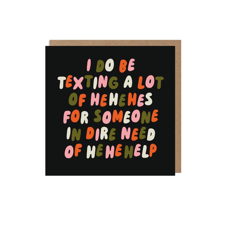 Hehehelp Funny Mental Health Card