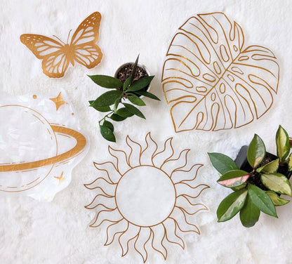 Monstera Leaf Suncatcher Sticker | Window Cling | Plant Gift