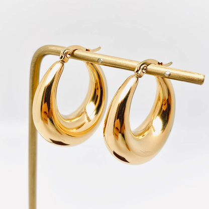 Geometric Huggie Earrings