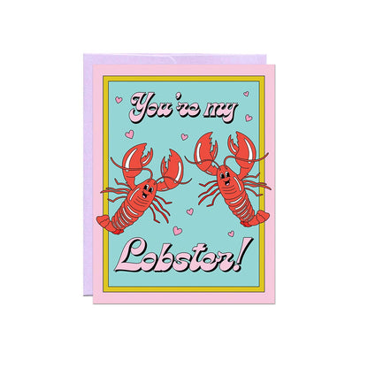 You're My Lobster card paired with its pink envelope