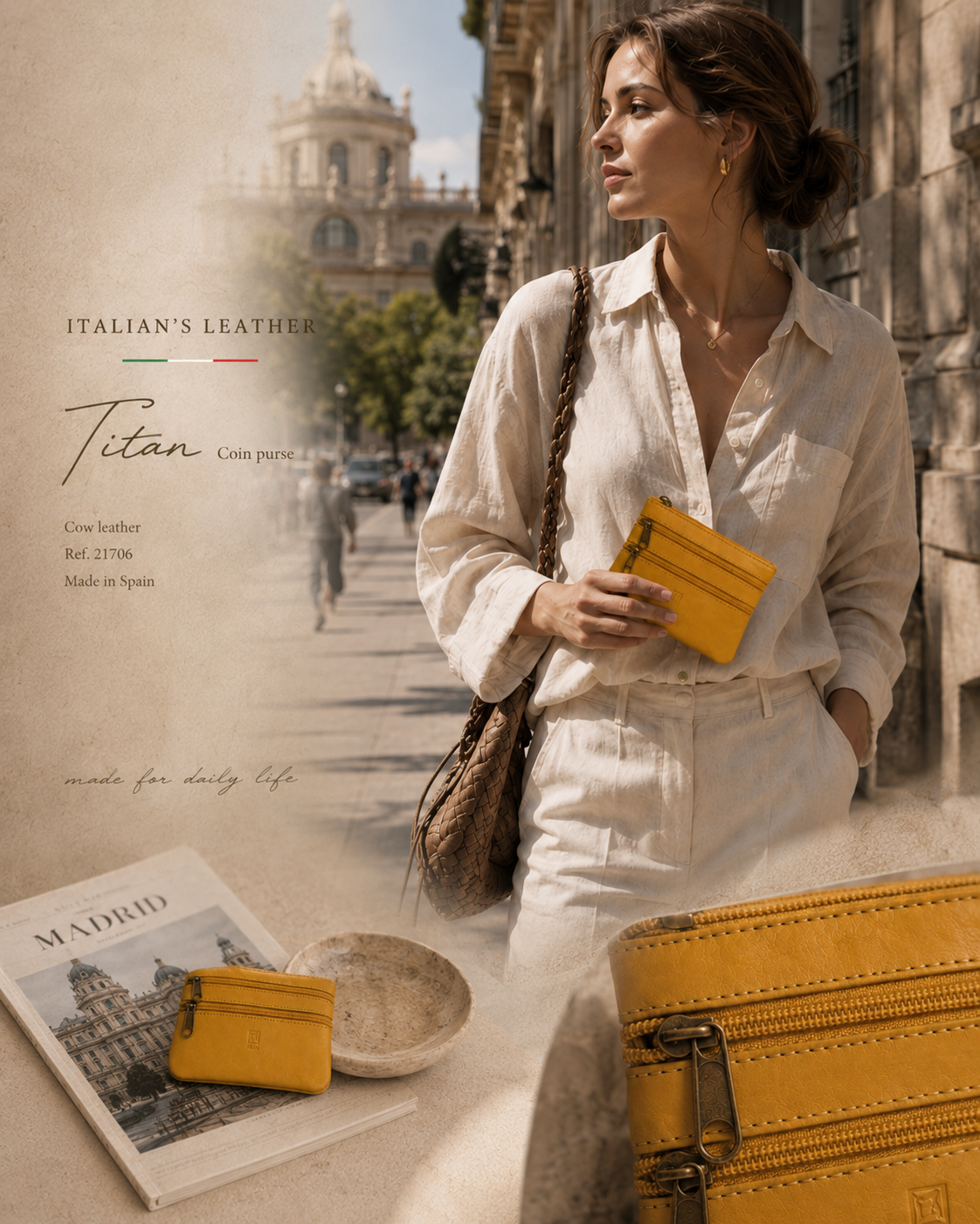 Titan Leather Wallet - Brown