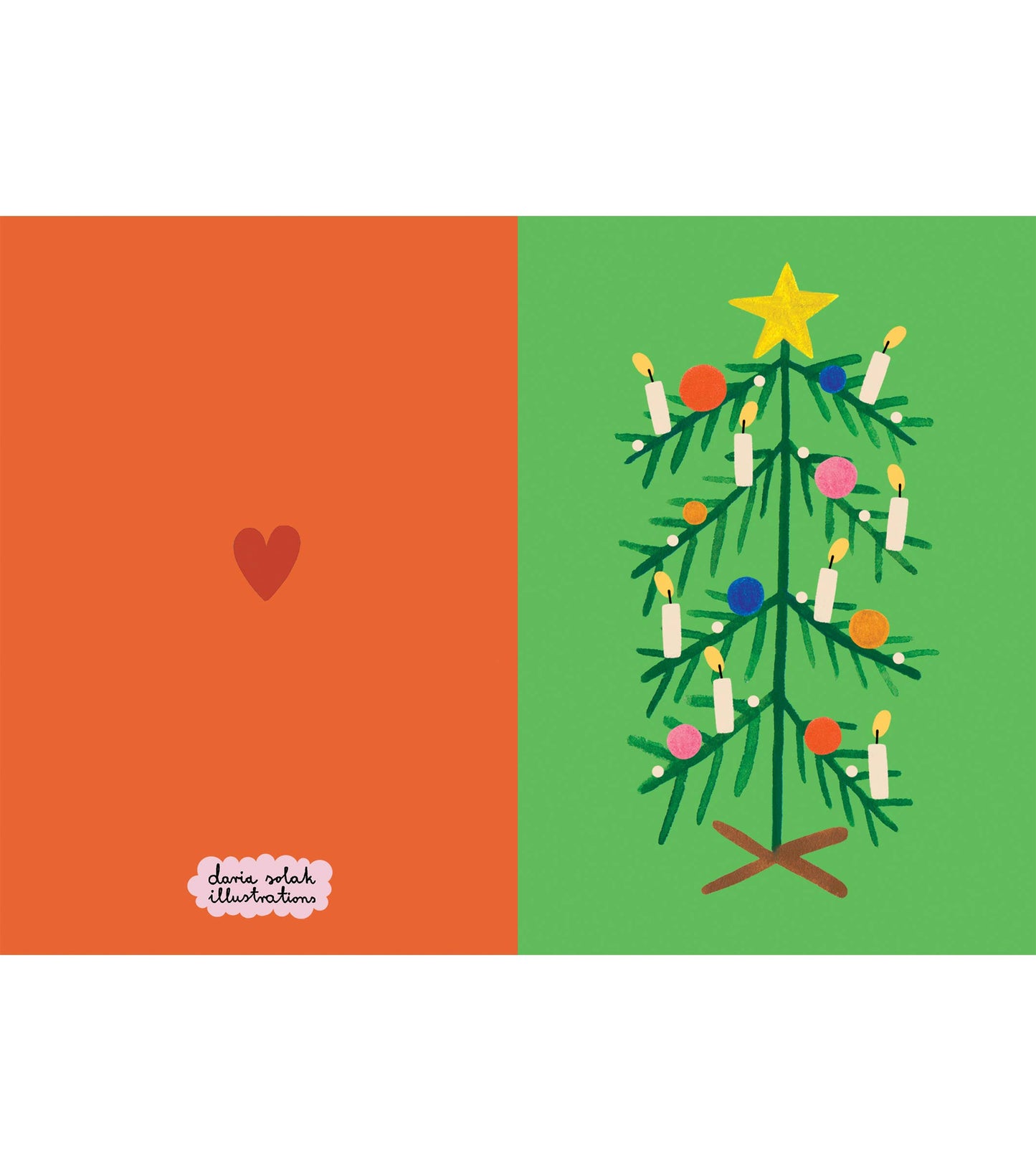 Christmas Green Tree Card