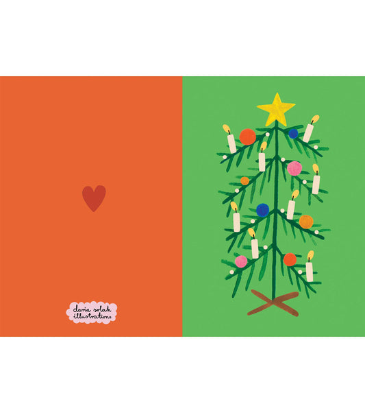Christmas Green Tree Card