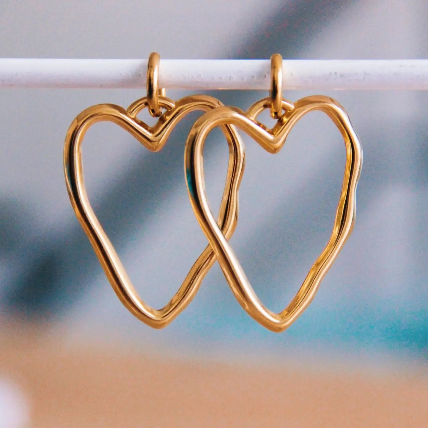 Open Heart Earrings