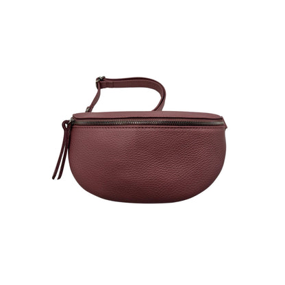 Grained Leather Belt Bag - Camel