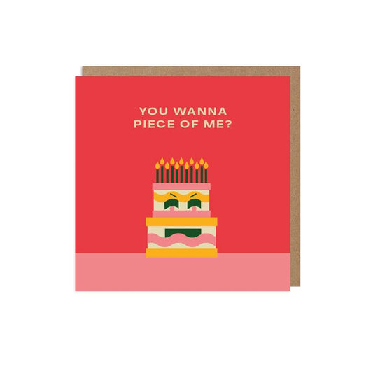 Piece of Me Birthday Cake Card