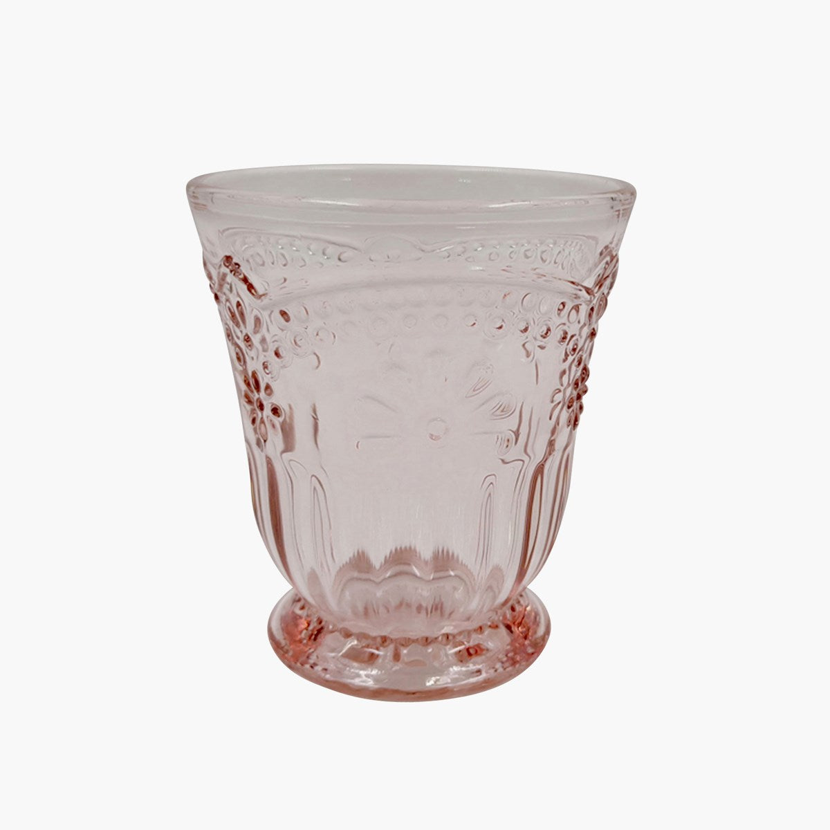 Embossed Glass Pink