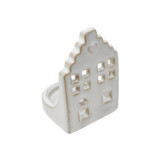 Tealight Holder White House 2.25 x3.5”H