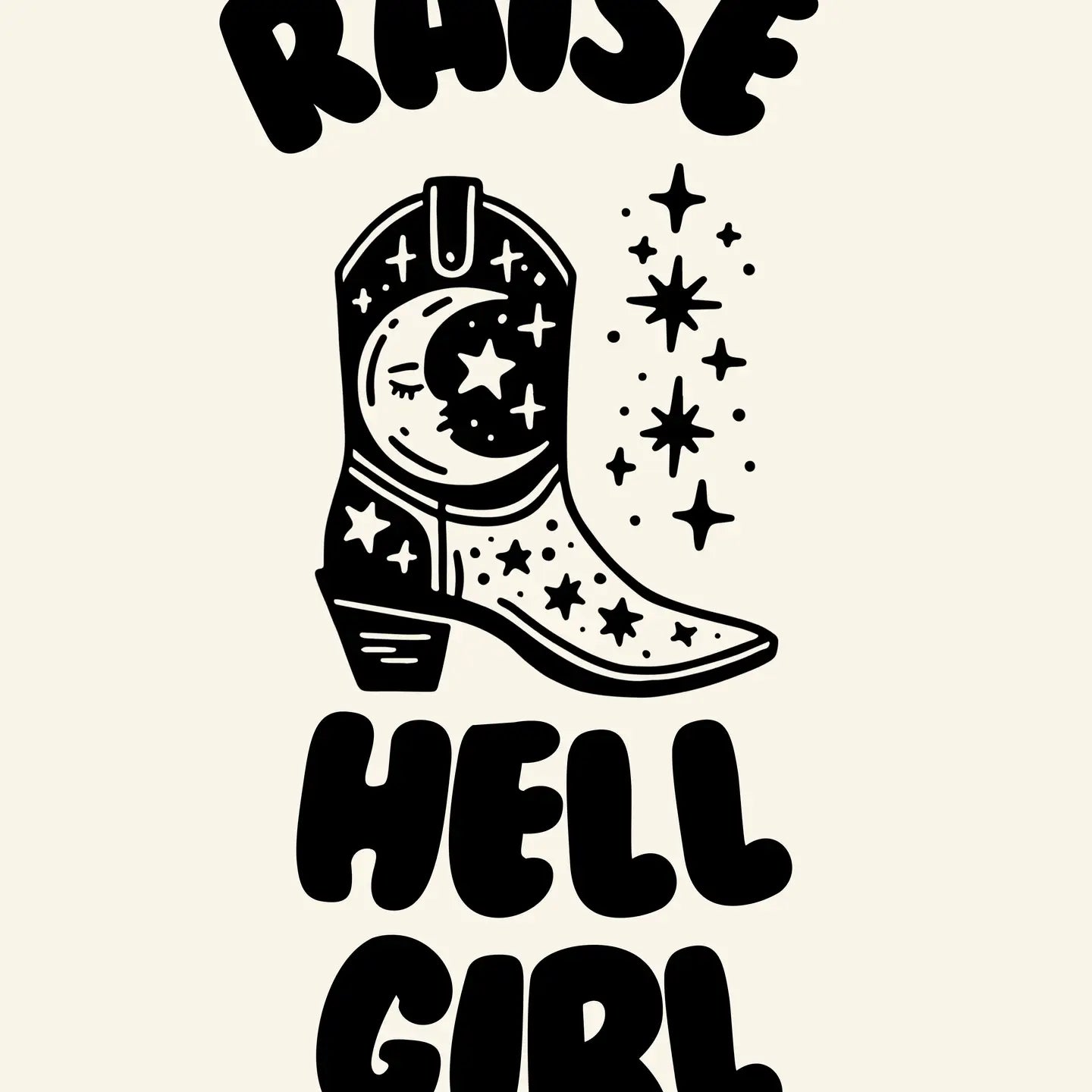 Raise Hell Girl  Print