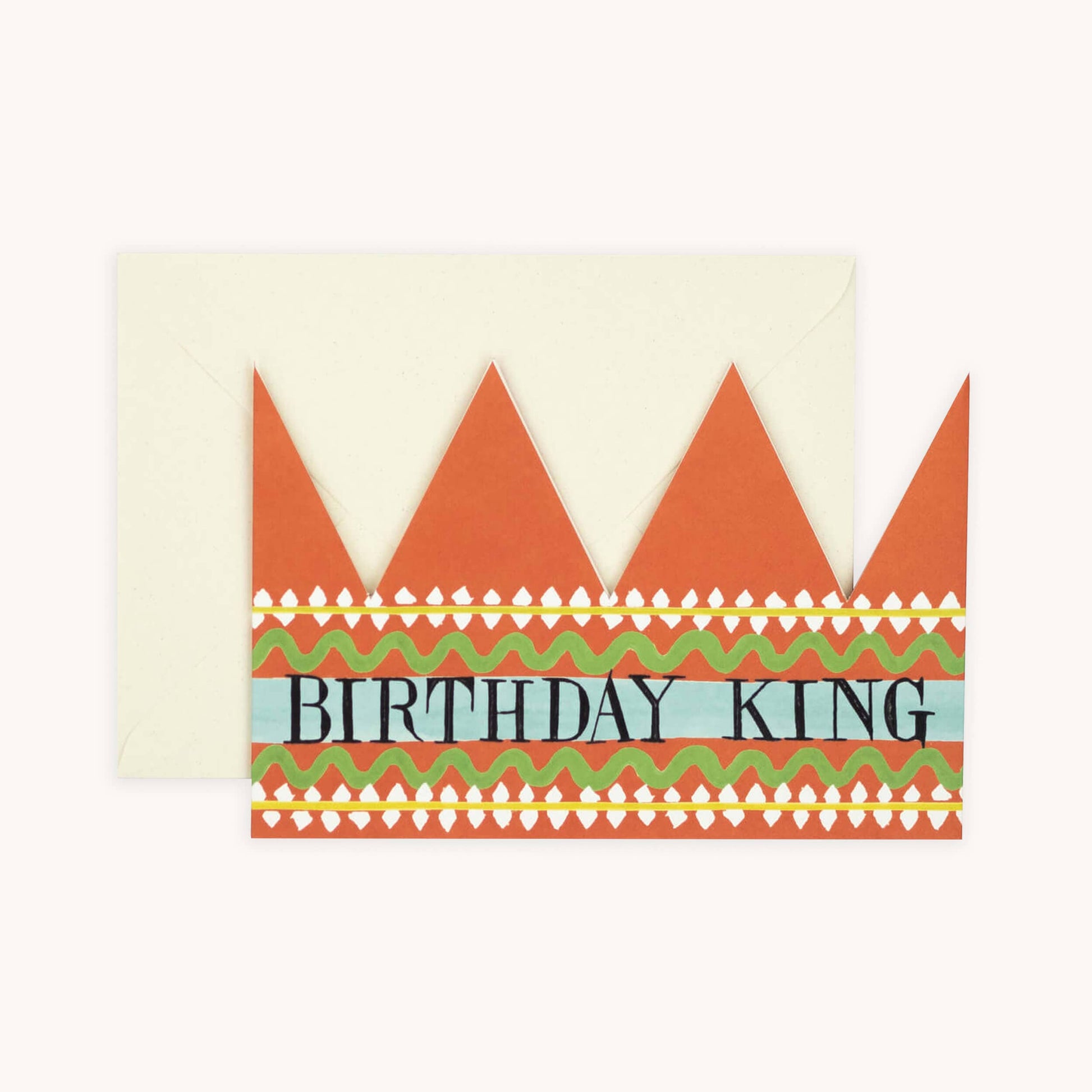 Birthday King Party Hat shown at an angle