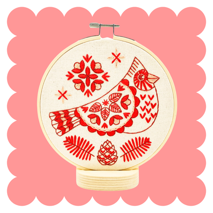 Cardinal Complete Embroidery Kit