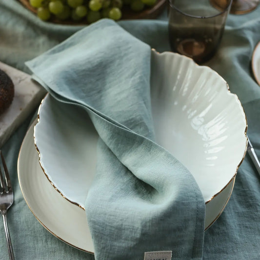 Ocean Mint Linen Napkins