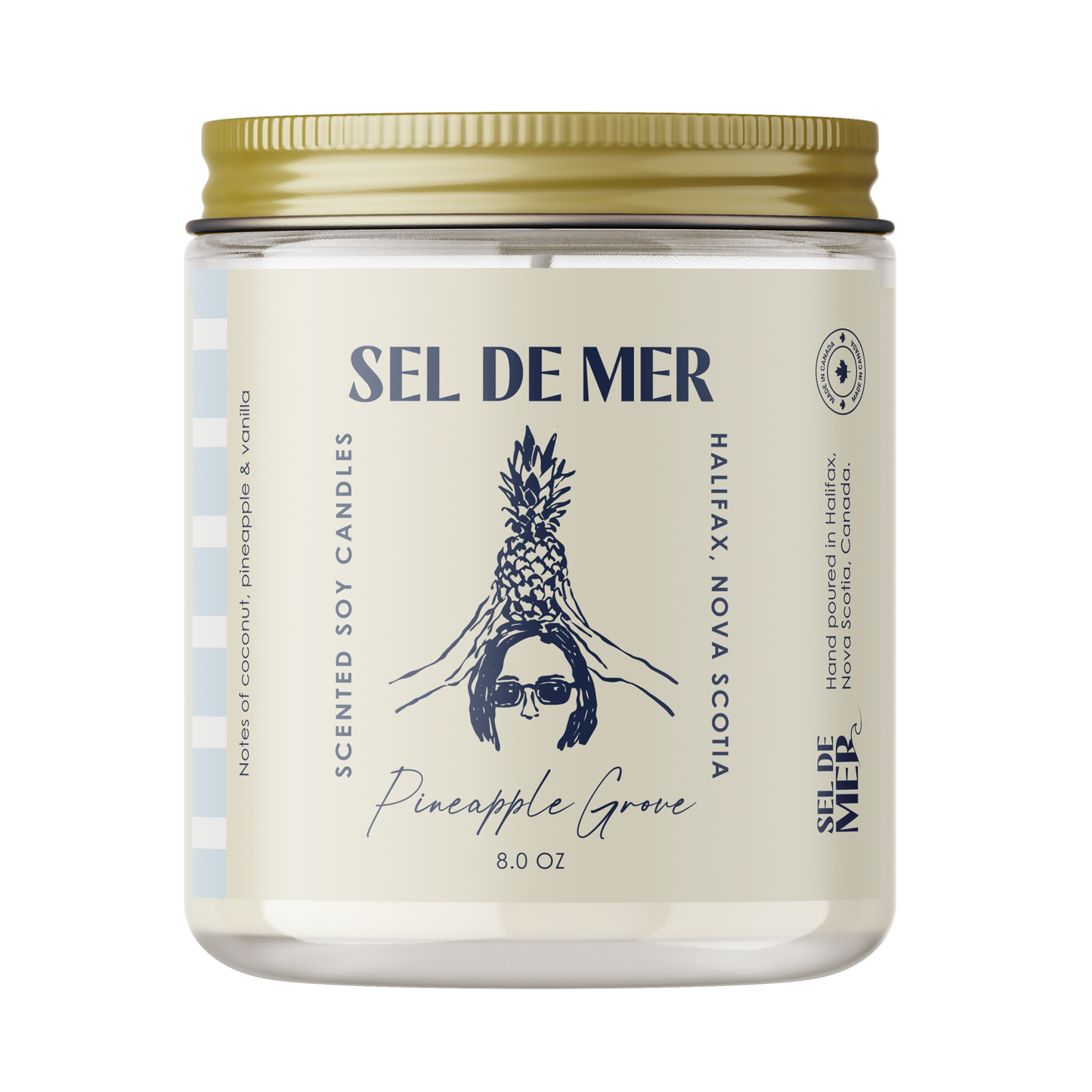 Sel de Mer Soy Candle - Pineapple Grove