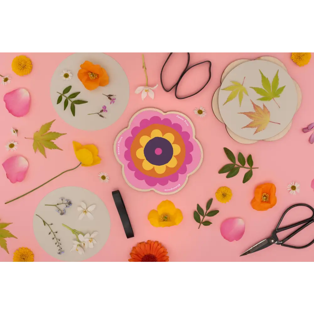 Studio Wald - UK Made - Flower Shaped Press - Pinks & Yellows