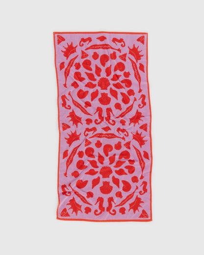 BAGGU Organic Cotton Bath Towel - Sea Shells