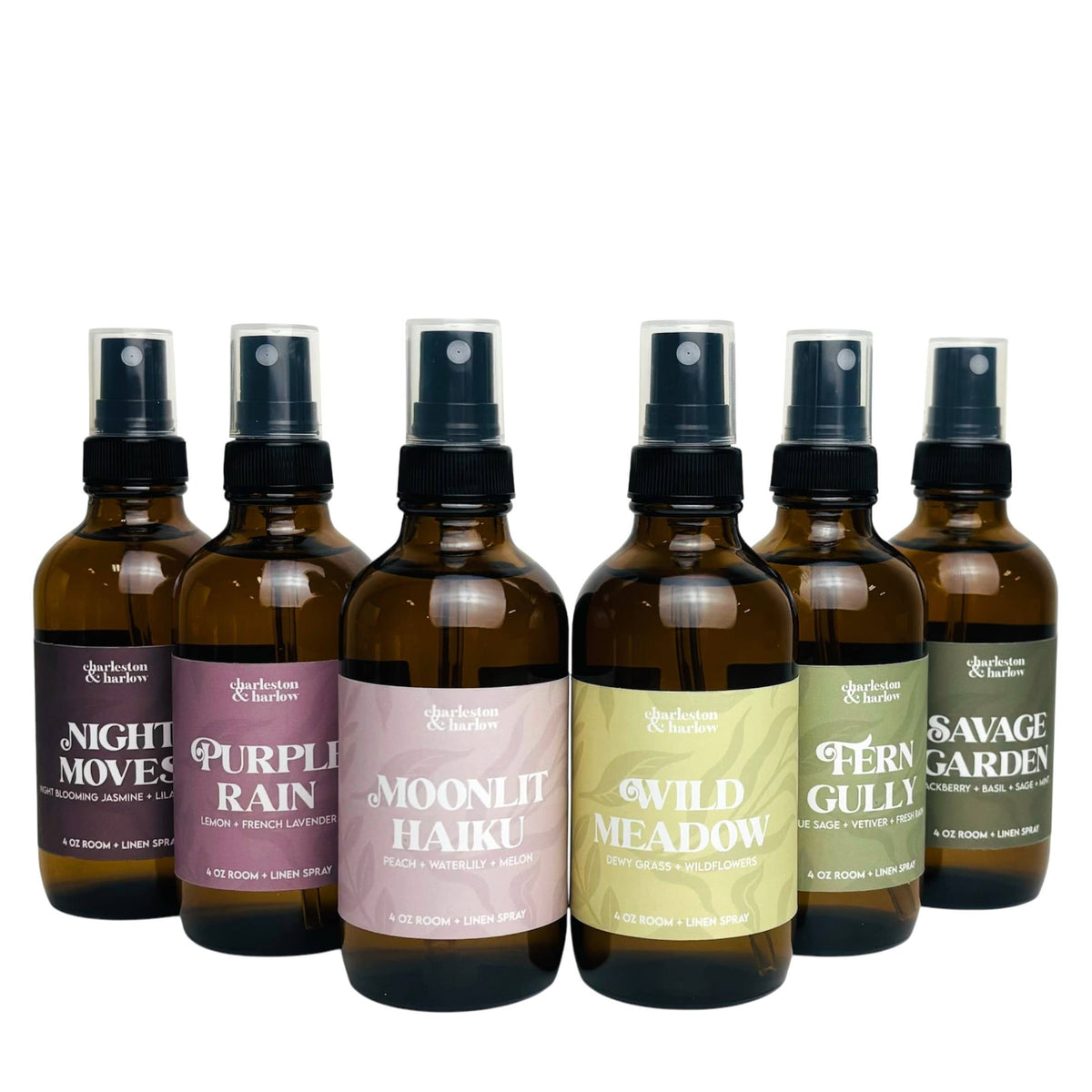 Charleston & Harlow Wild Meadow room and linen spray bottle lifestyle shot