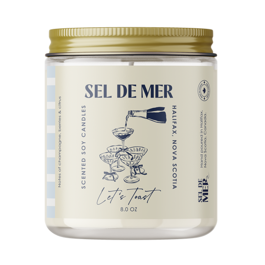 Sel de Mer Soy Candle - Let's Toast