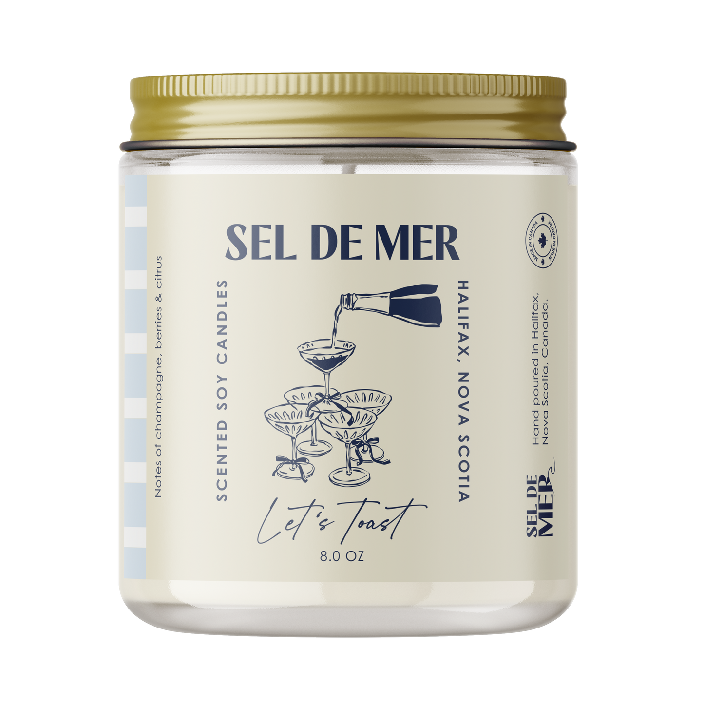 Sel de Mer Soy Candle - Sunlit Citrus