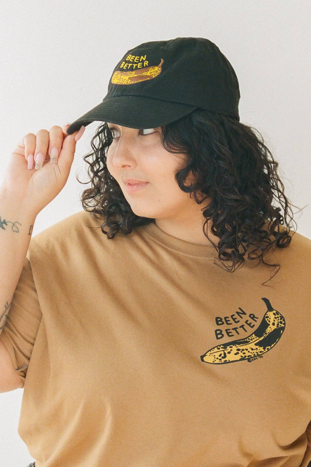Been Better (Banana) Dad Hat - Forest Green