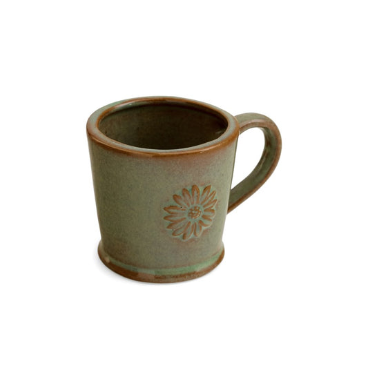 Daisy Espresso Mug - Antique Green
