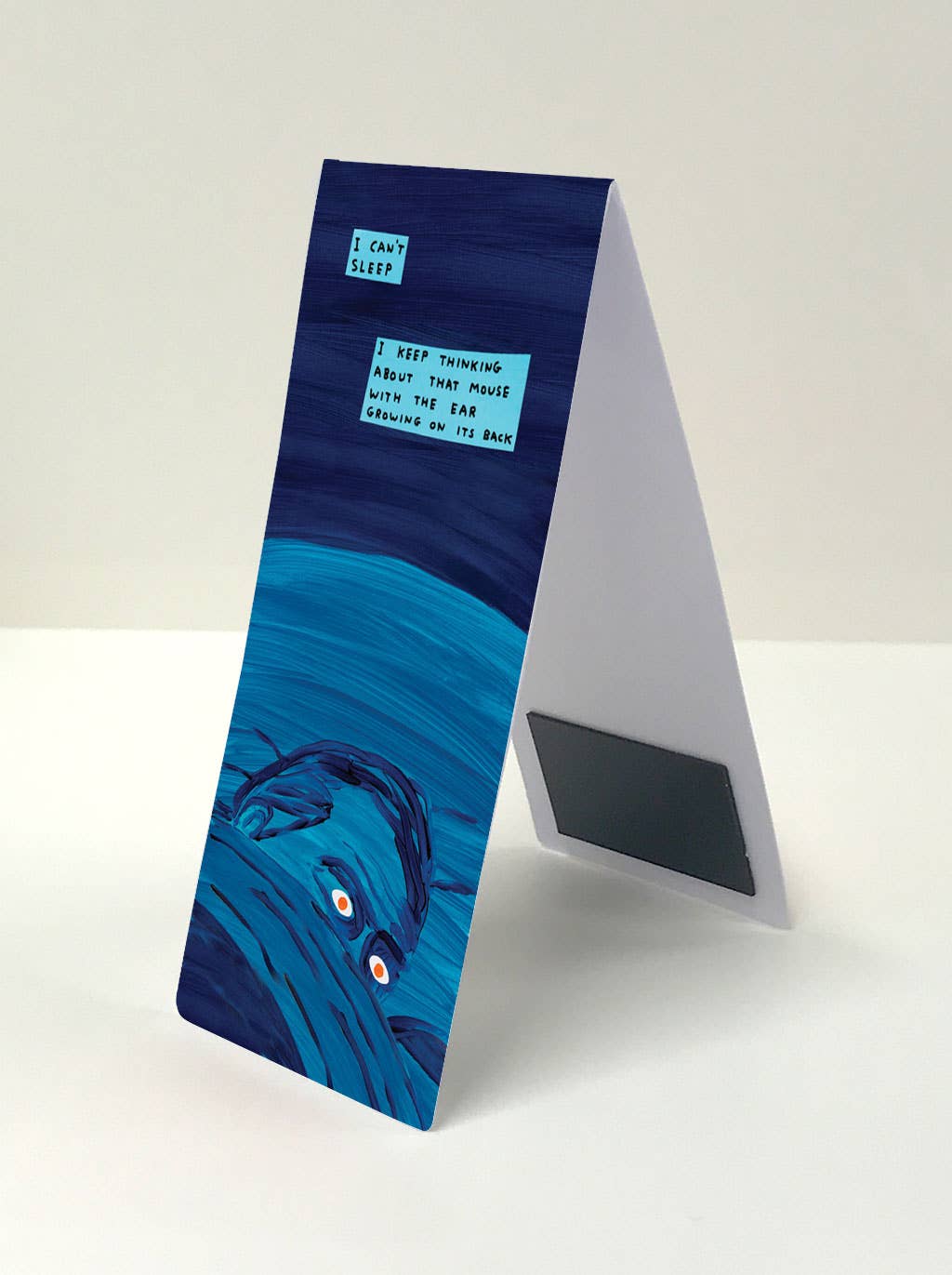 David Shrigley x Brainbox Candy magnetic bookmark, packaging detail - PABOOM