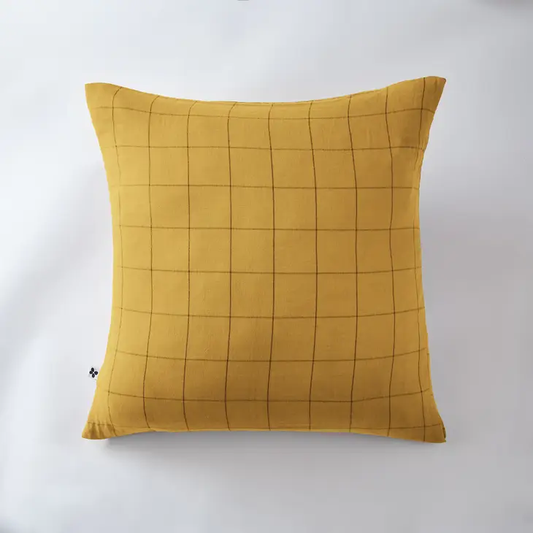 Match Cotton Gauze Cushion Cover 24" Saffron