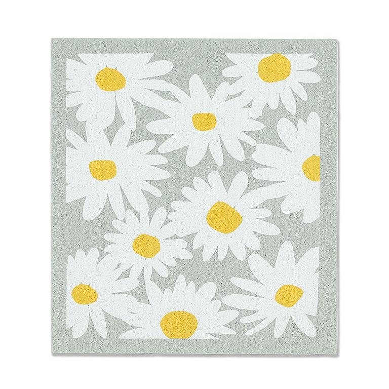 Daisies & Stripes Swedish Dishcloths, additional angle