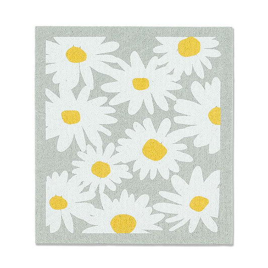 Daisies & Stripes Swedish Dishcloths, additional angle