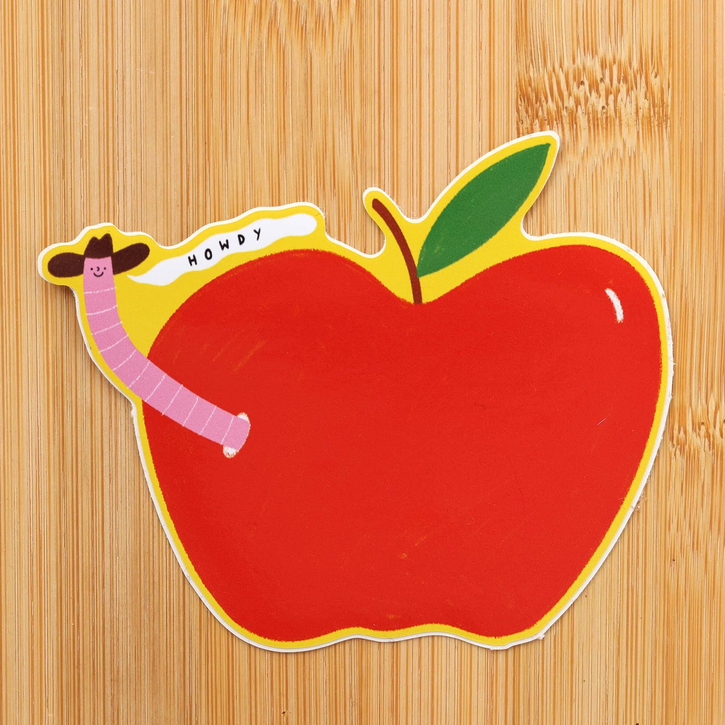Worm Cowboy Sticker