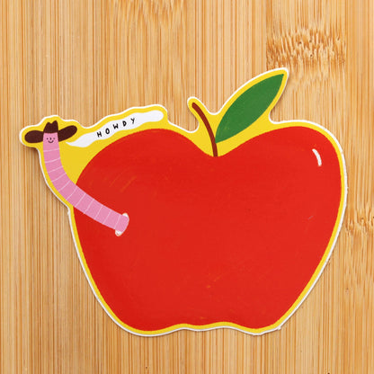 Worm Cowboy Sticker