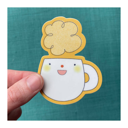 Steamy Mug Sticker