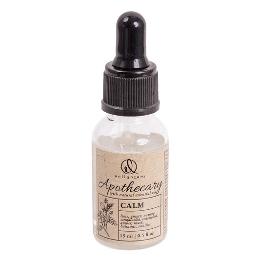 Enlighten Apothecary Calm fragrance oil in a glass dropper bottle - PABOOM