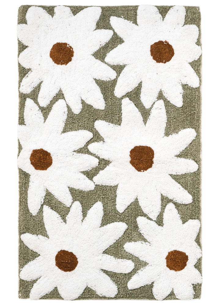 Daisies Cotton Tufted Bathmat
