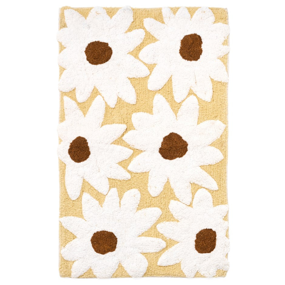 Daisies Cotton Tufted Bathmat
