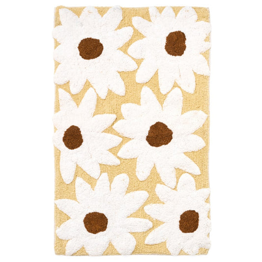 Daisies Cotton Tufted Bathmat