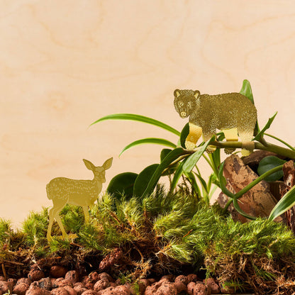 Plant Animal Deer, brass bambi plant pot decor