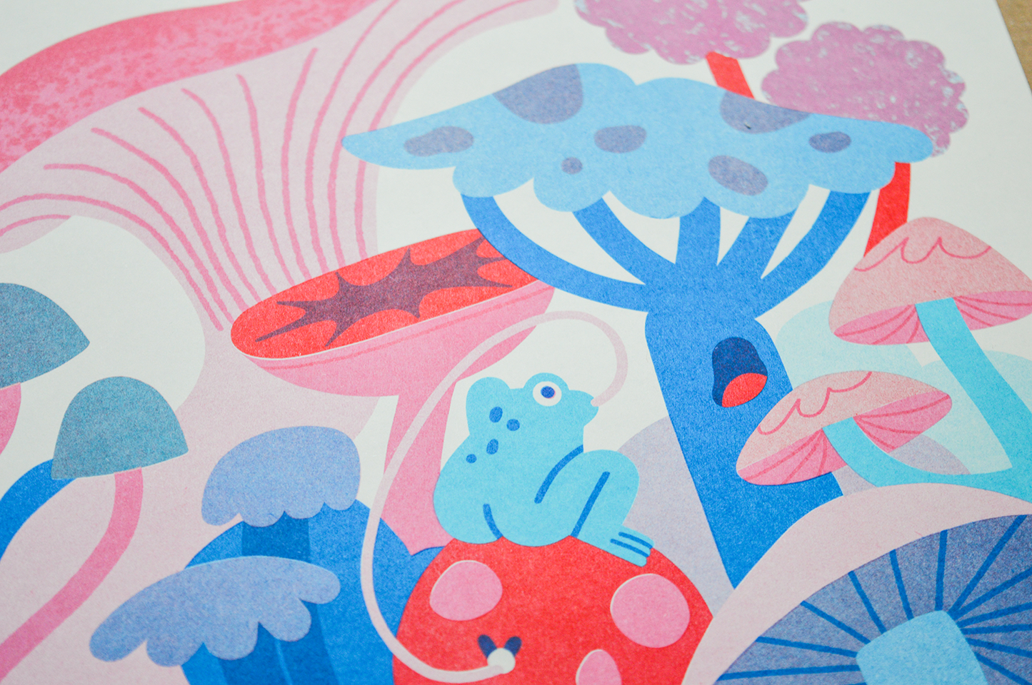 Froggy A3 Risograph Print