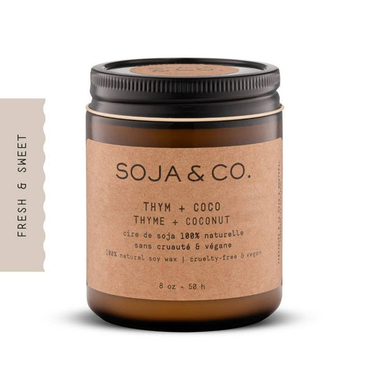 SOJA & CO. Soy Wax Candle - Thyme + Coconut