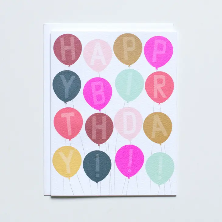 Birthday Balloons Card