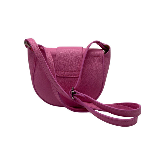 Margot Grained Leather Crossbody Bag - Black
