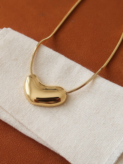 Louis Puffy Heart Necklace